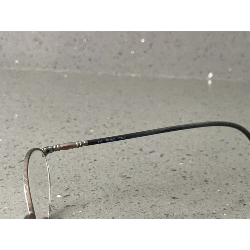 Luxottica Eyeglasses Frames ONLY 1266 T192 Full Rim 52-20-140 Italy round metal